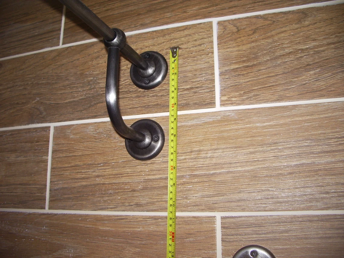 Diamond Corner Shower Curtain Rod for Bathroom, Fitting and Dressing room for Wall Montage - Image 5