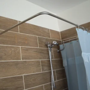 U Shaped Shower Curtain Rod for Bathroom, Fitting and Dressing room for Wall Montage at Custom Size