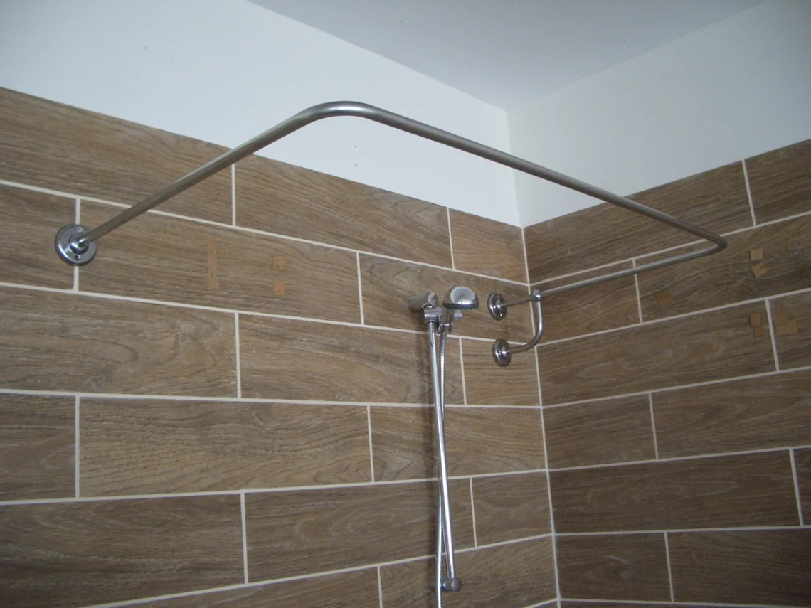 U Shaped Shower Curtain Rod for Bathroom, Fitting and Dressing room for Wall Montage at Custom Size - Image 2