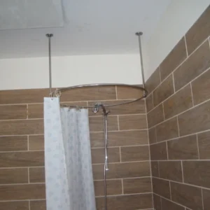 Circle Shaped 360 degrees Shower Curtain Rod for Bathroom, Fitting and Dressing room with Wall & Ceiling Brackets