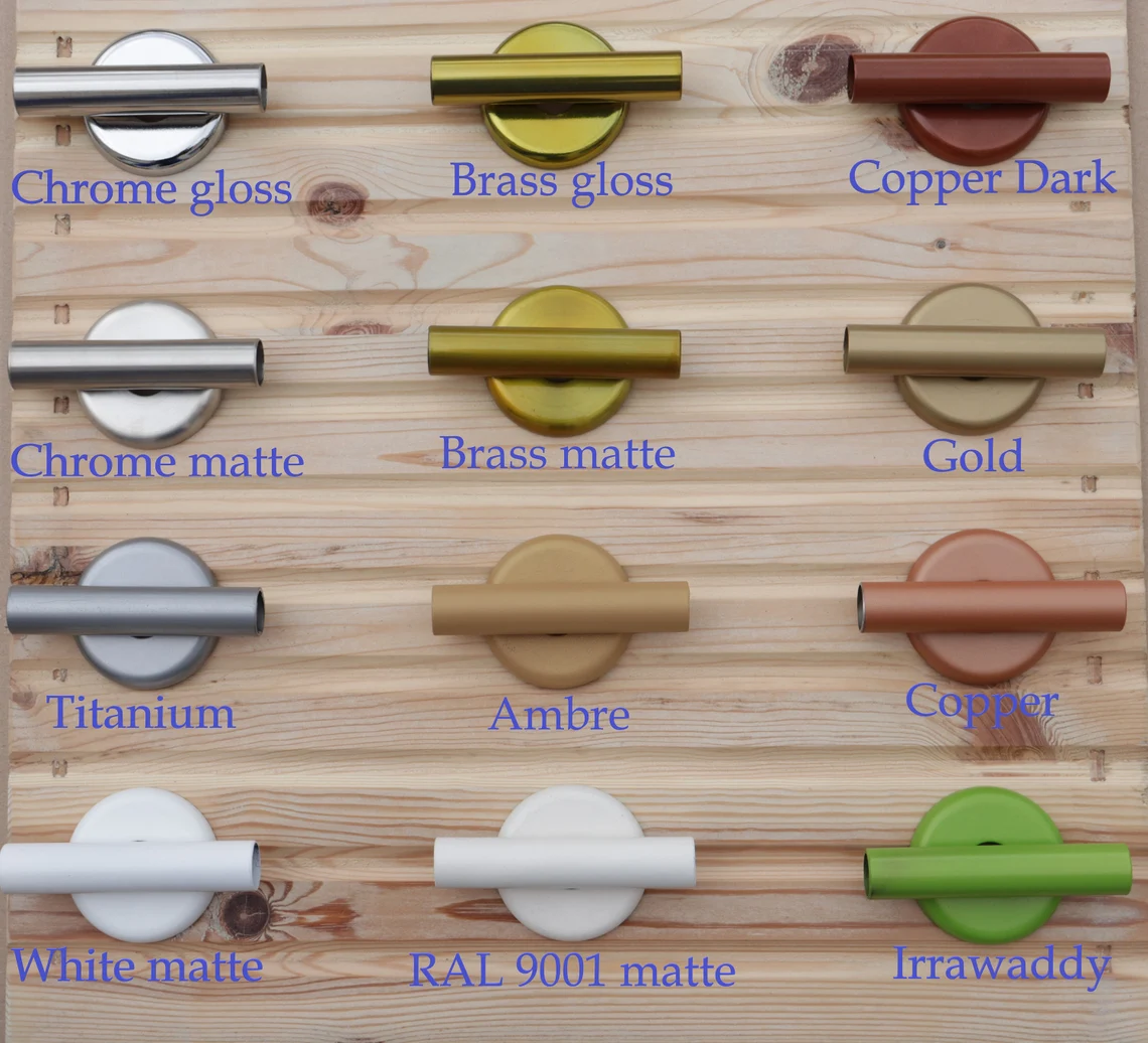 U-Shaped Shower Curtain Rod for Bathroom, Fitting and Dressing room for Wall Montage with Italian Style Curved Wall Supports - Image 6