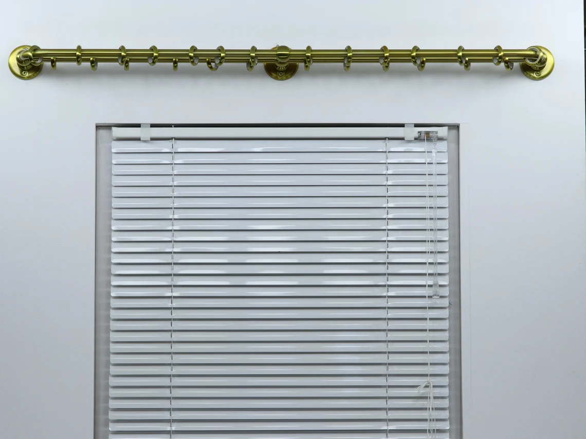 Double Blackout Curtain Rod(16 mm), French Style Finish for Window with Steel Rings Hooks, Wall Mounting - Image 7