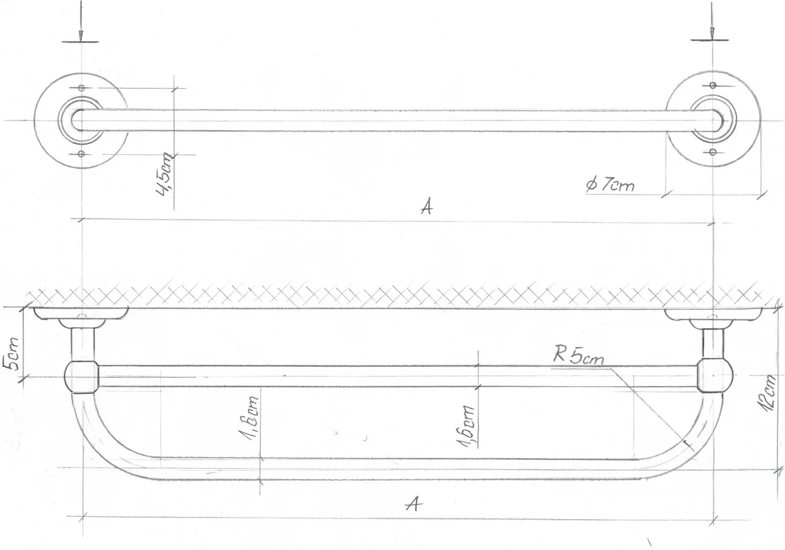 Double Blackout Curtain Rod(16 mm), French Style Finish for Window with Steel Rings Hooks, Wall Mounting - Image 8