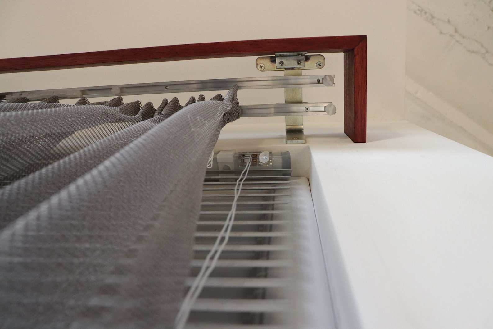 Double Window Cornice & Rail, Wooden Window Valance with Rail Mod.1- Flowers Pattern, Farmhouse Cornice Board, Wall Montage and Colors - Image 4