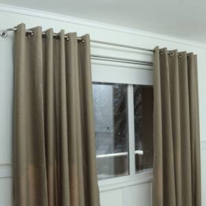 Single Blackout Curtain Rod(22mm), French Style Finish for Window, Wall Mounting