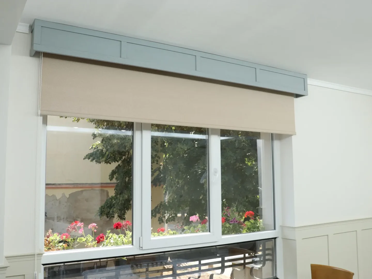 Window Valance, Cornice Board, Pelmet Box- Veneered MDF OAK Mod. 111, Ceiling Montage and Many Colors Finishes