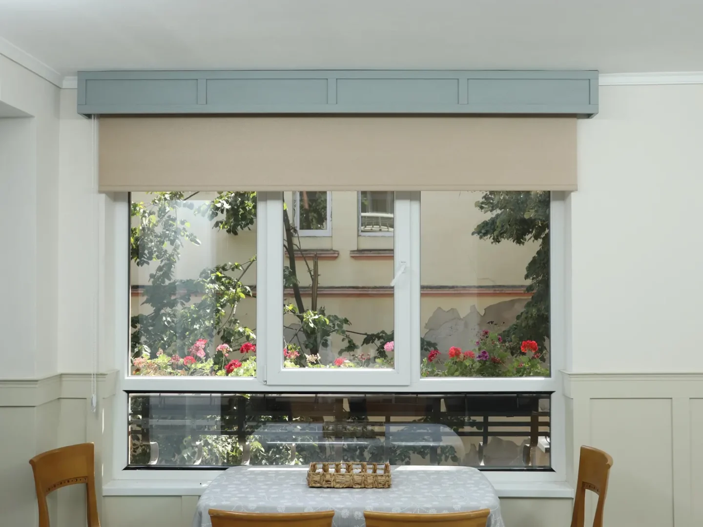 Window Valance, Cornice Board, Pelmet Box- Veneered MDF OAK Mod. 111, Ceiling Montage and Many Colors Finishes - Image 2